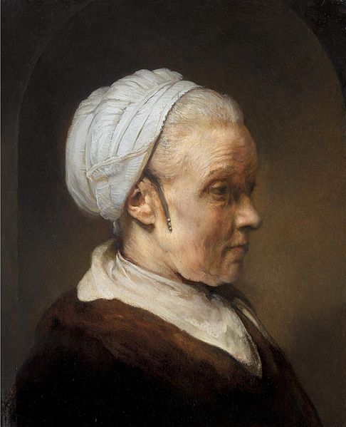 File:Rembrandt van Rijn - Studie van een oude vrouw in een witte dop.jpg