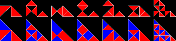 Rep-tiles based on right triangles Rep-tiles based on right triangles.gif