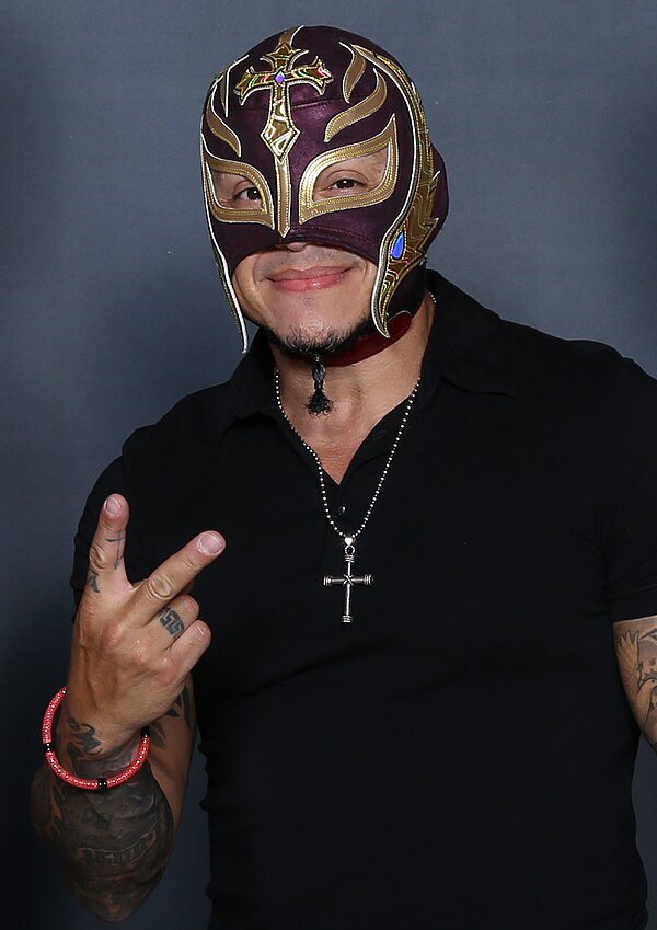 Between his time in WCW and WWE, Rey Mysterio won the title a record-breaking 8 times
