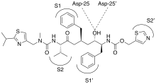 Structure diagram of Ritonavir