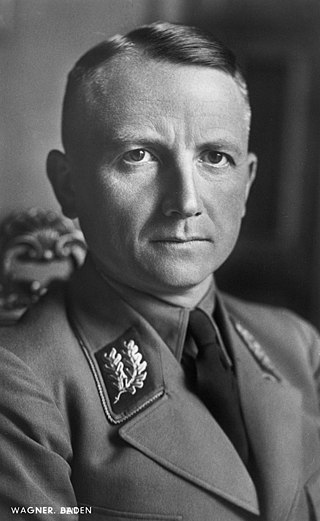 <span class="mw-page-title-main">Robert Heinrich Wagner</span> German Nazi Party official and politician