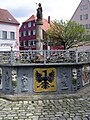 Röhrenbrunnen am Marktplatz in Feuchtwangen