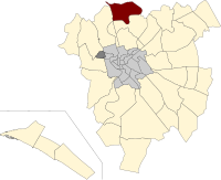 Posisi quartiere dalam kota Roma