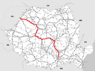 DN1 road in Romania