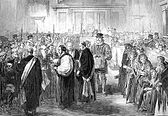 A Royal Maundy ceremony in 1867