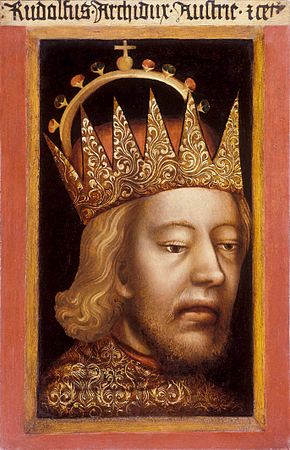 Рудольф IV в короне эрцгерцога. Первый в Западной Европе портрет в три четверти