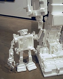 Big Styrobot and little buddy installation, Ulrich Museum of Art, 2009 Salter4.jpg