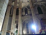 ]], o Santa Maria de les Arenes. Pl. Sta. Maria, 1 - pg. Born 1-3 - c. Sombrerers, 2-4 (Barcelona). Fotografies fetes el vespre del concert de nadal del Col·legi d'Aparelladors de Barcelona. This is a photo of a monument listed in the Spanish heritage register of Bienes de Interés Cultural under the reference RI-51-0000421. Object location 41° 23′ 01″ N, 2° 10′ 54.98″ E  View all coordinates using: OpenStreetMap