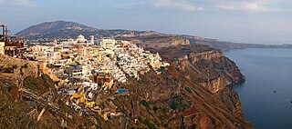 <span class="mw-page-title-main">Fira</span> Capital and largest town on Santorini Island