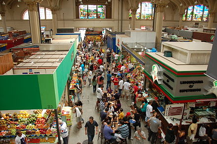 Самый большой маркет. Бразилия муниципальный рынок Сан-Паулу. Рынок в Сан Пауло. Рынок Меркадо. Бразильский рынок.