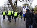 Dutch students protesting against the "1040 hours standard"