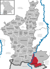 Lage der Gemeinde Schwangau im Landkreis Ostallgäu