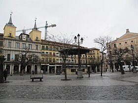 Illustrasjonsbilde av seksjonen Plaza Mayor i Segovia