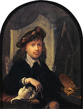 Gerrit Dou, Selfportrait, 1635-8 Self-portrait by Gerrit Dou.jpg