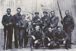 Breda workers armed to defend the factory from the Nazi-Fascists, 1945. Sesto San Giovanni - Operai in armi alla Breda, 1945.jpg