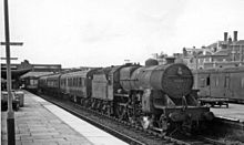 Stopping train at Shrewsbury Station in 1965