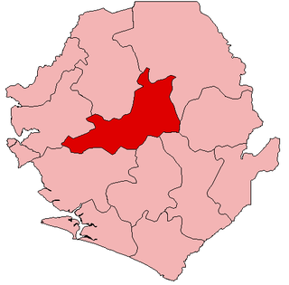 Yonibana Town in Northern Province, Sierra Leone