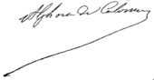 signature d'Alphonse de Calonne