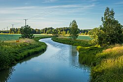 Sipoonjoki Brobölessä heinäkuussa 2022.