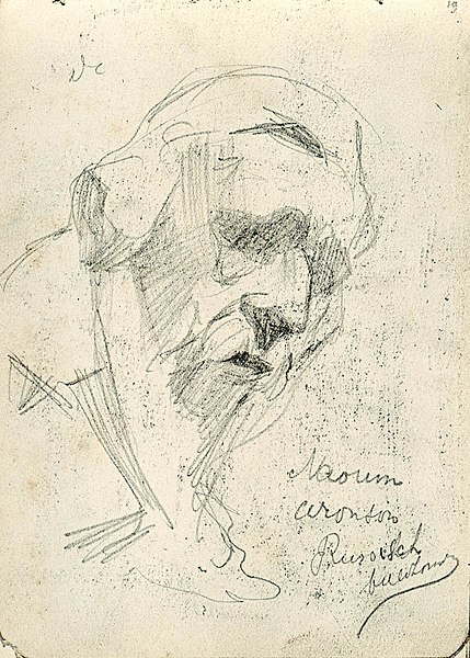 File:Sketchbook 24, Naoum Aronson by Theo van Doesburg Centraal Museum AB4128-S.jpg