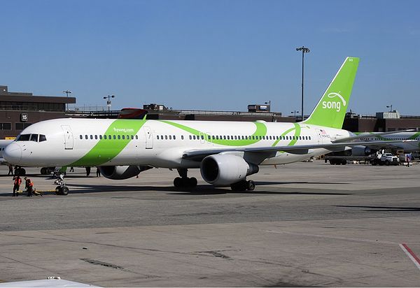 A Song Boeing 757 at JFK International Airport