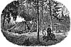1871 illustration of the skogssamish place at Spänningsvallen between Järfojaur and Seudnur in Arvidsjaurs municipality