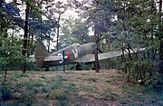 Spitfire met Nederlands roundel, bij het Oorlogsmuseum Overloon
