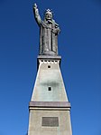 Monumental statue of Christ-Roi and prehistoric site