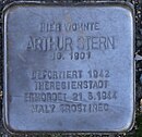Stolperstein Arnstadt Marktstrasse 14-Arthur Stern.JPG
