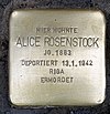 Stolperstein Begasstr 2 (Schön) Alice Rosenstock.jpg