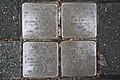 Stolperstein, Duisburg, 400, Ruhrort, Fabrikstraße 21, 4 Stolpersteine