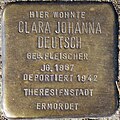 Stumbling block for Clara Johanna Deutsch (Walter-Rathenau-Straße 13)