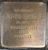 Stolperstein Rappstrae 10 (Alfred Behrens) in Hamburg-Rotherbaum.JPG