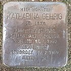 Stolperstein für Katharina Gehrig