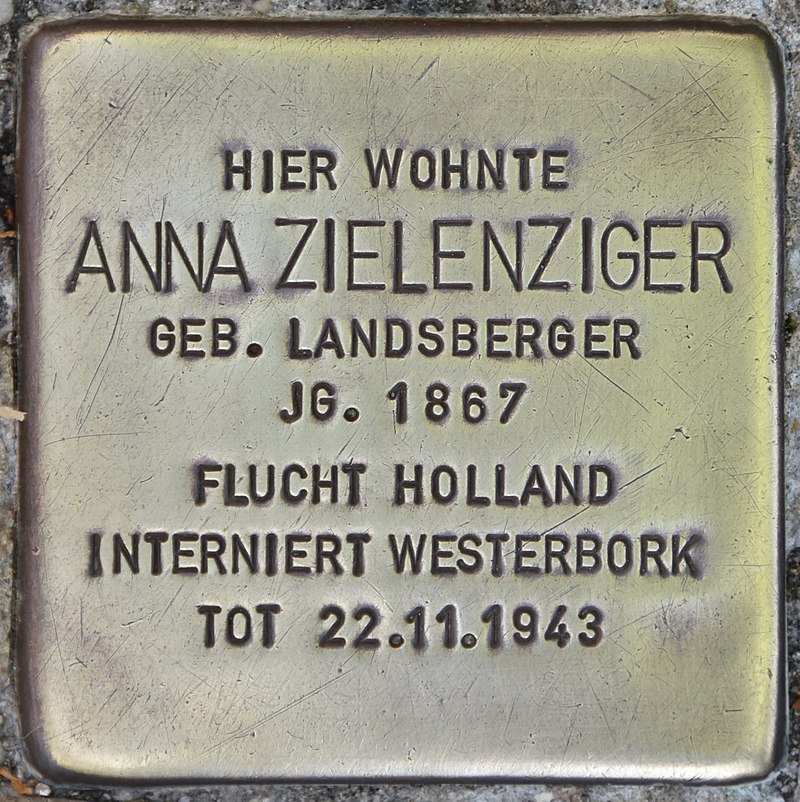 Stolperstein für Anna Zielenziger (Potsdam).jpg