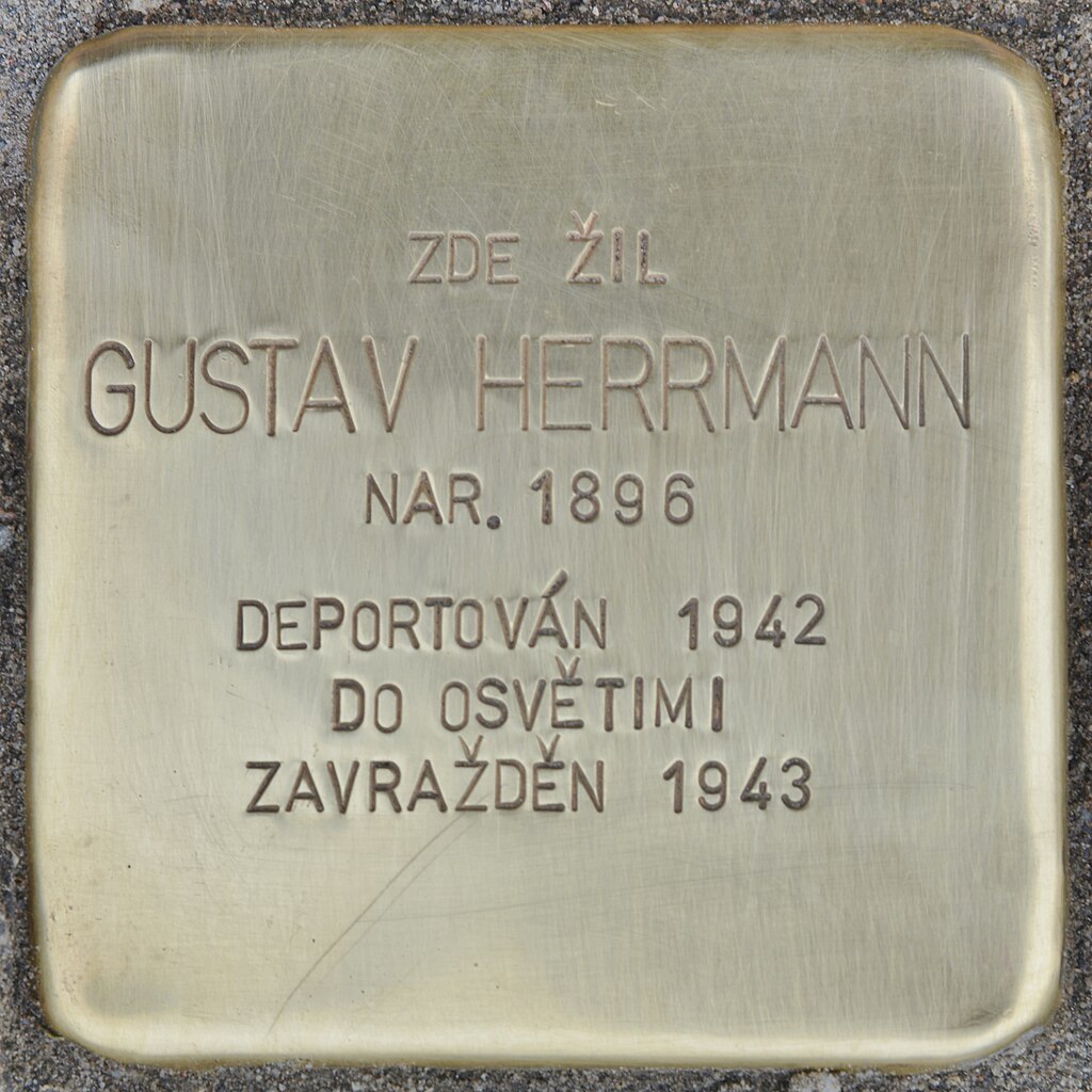 Stolperstein für Gustav Herrmann (Slatiňany).jpg