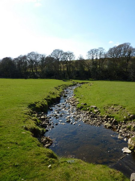 File:Stream between Procter Moss Lane and the River Conder - geograph.org.uk - 1805331.jpg