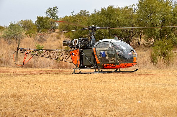 Sud Aviation SE.3130 Alouette II ZU-ALO; Private operator in South Africa