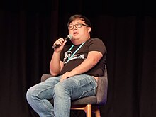 Cho presenting at his panel at SMASH 2023 in Sydney, Australia SungWon Cho (ProZD) at SMASH 2023.jpg