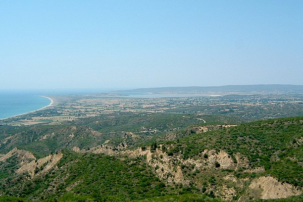 Suvla Bay, from Battleship Hill in the south