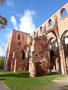 Tartu Cathedral ruins one Tartu Estonia October 16 2023.jpg