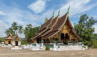 Wat Xieng Thong Buddhist temple at Luang Prabang, Laos Temple Wat Xieng Thong - Luang Prabang - Laos.jpg