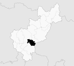 Vị trí của đô thị trong bang Querétaro