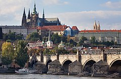 The Castle and Charles Bridge, Prague, Czech Republic