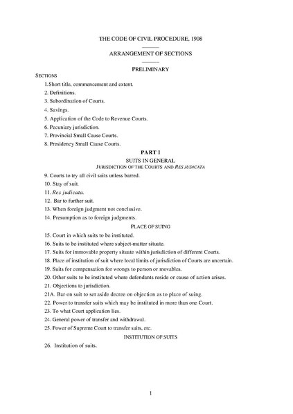 Civil Procedure Code - Summary Proceedings (Order 37)