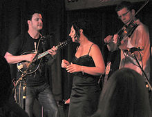 The Greencards performing at The Mucky Duck, the inspiration for their Grammy-nominated song "Mucky the Duck" The Greencards 5.jpg