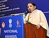 Statsministeren for kvinner og barneutvikling, Smt.  Krishna Raj talte under overrekkelsen av National Awards til Anganwadi-arbeidere for 2014-15 og 2015-16, i New Delhi 22. desember 2016.jpg