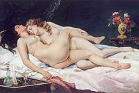 Gustave Courbet, Le Sommeil (Sleep), 1866, Petit Palais, Musée des Beaux-Arts de la Ville de Paris