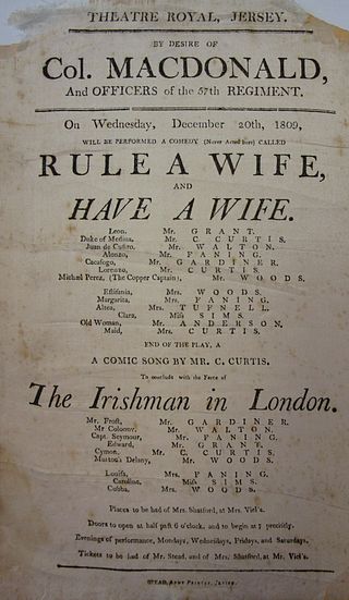 <i>Rule a Wife and Have a Wife</i> Stage comedy written by John Fletcher