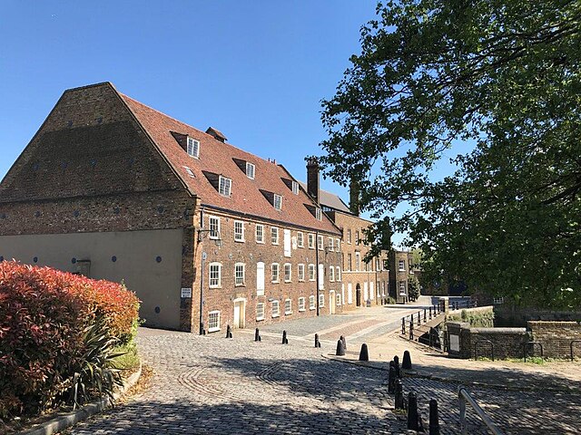 Three Mills, Stratford, one of the world's earliest recorded tide mills.